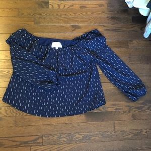 Off the shoulder patterned top